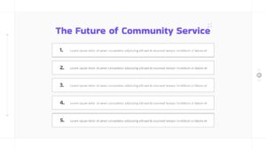 Free Community Service PowerPoint Template Future