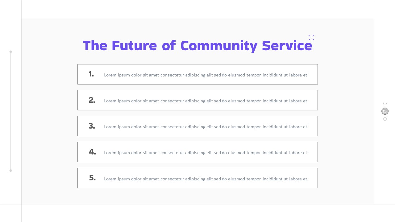 Free Community Service PowerPoint Template Future