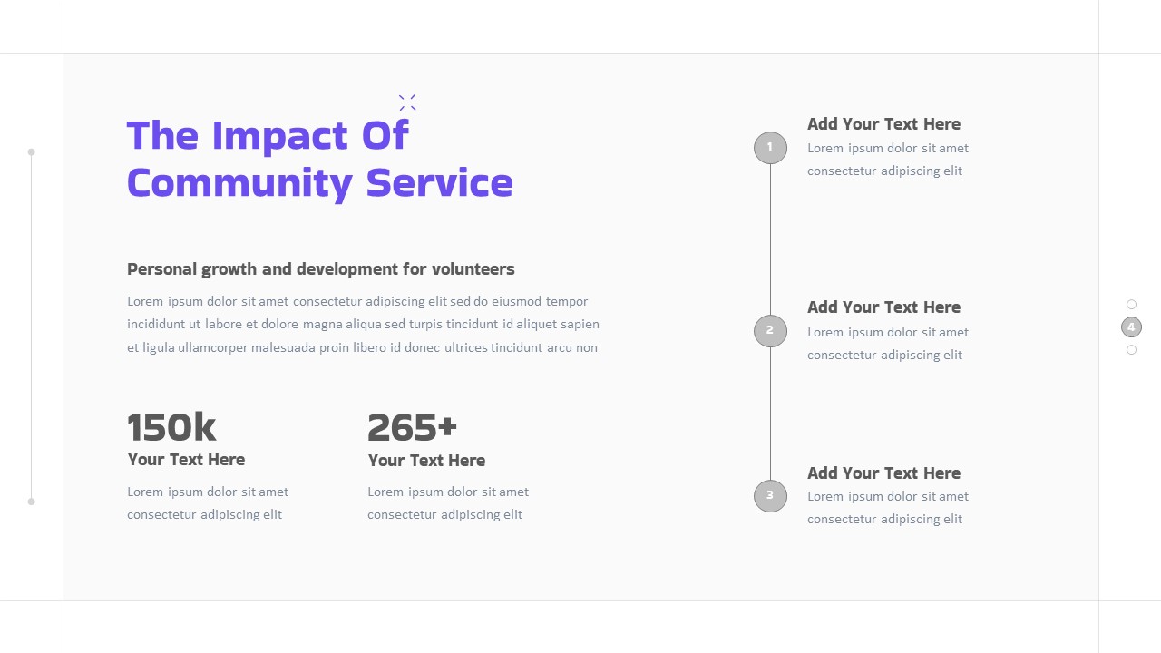 Free Community Service PowerPoint Template Impact