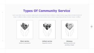 Free Community Service PowerPoint Template Types