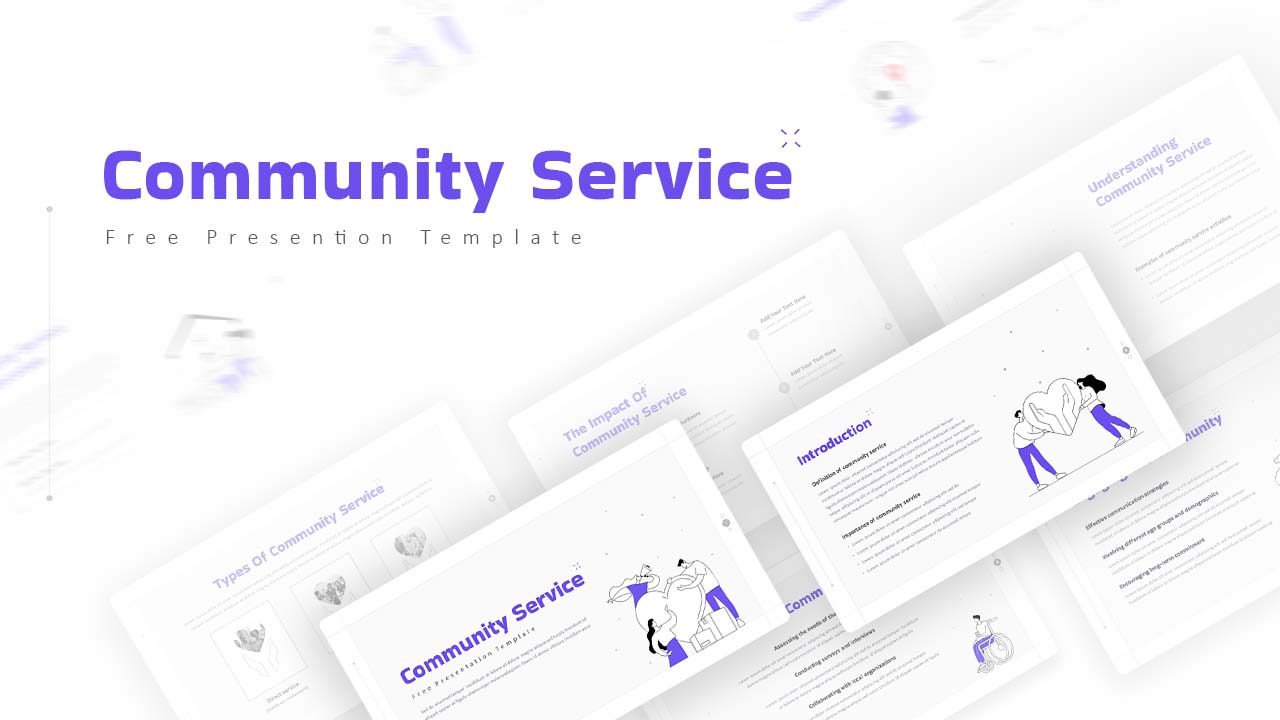 Free Community Service PowerPoint Template