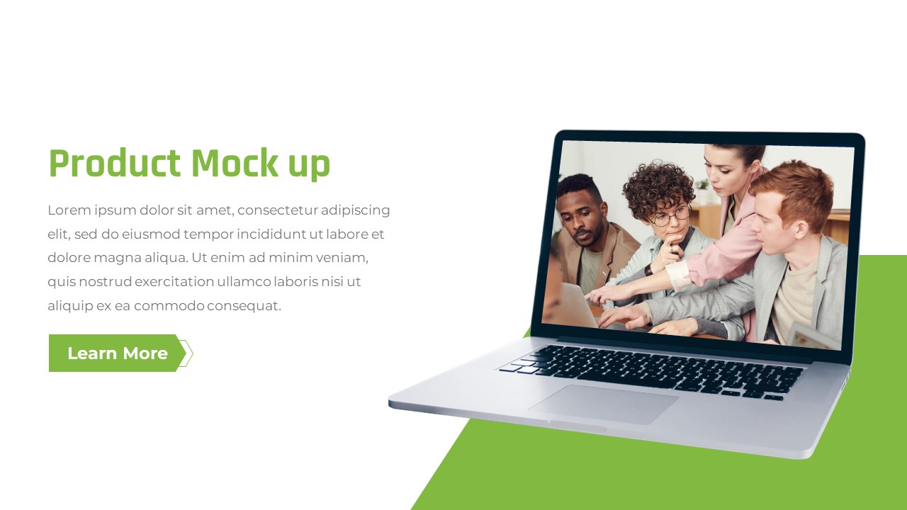 Free Company Profile Presentation Template Mock Up