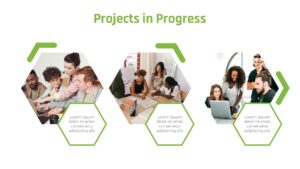 Free Company Profile Presentation Template Progress