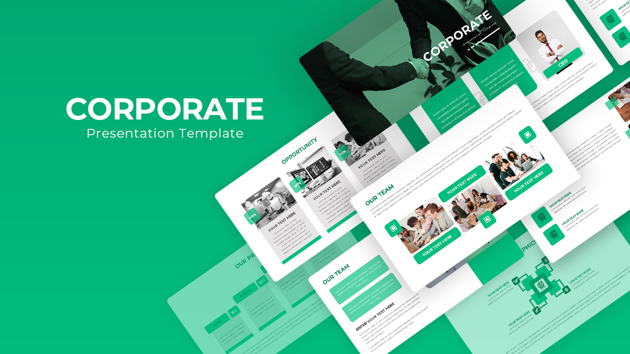Free Corporate Deck PowerPoint Template