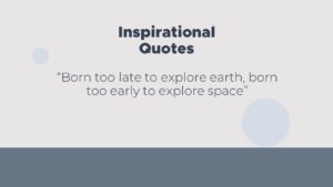 Free Space quotes Minimal Deck Template