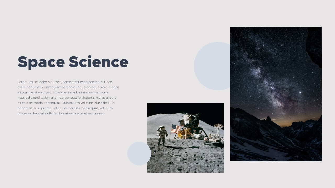 Free Space science Minimal Deck Template