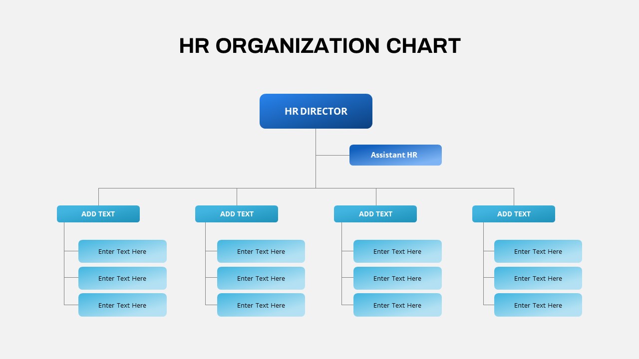 HR Org Chart PowerPoint Template