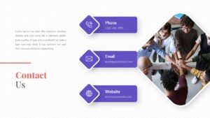 Modern Deck Free PowerPoint Templates Contact