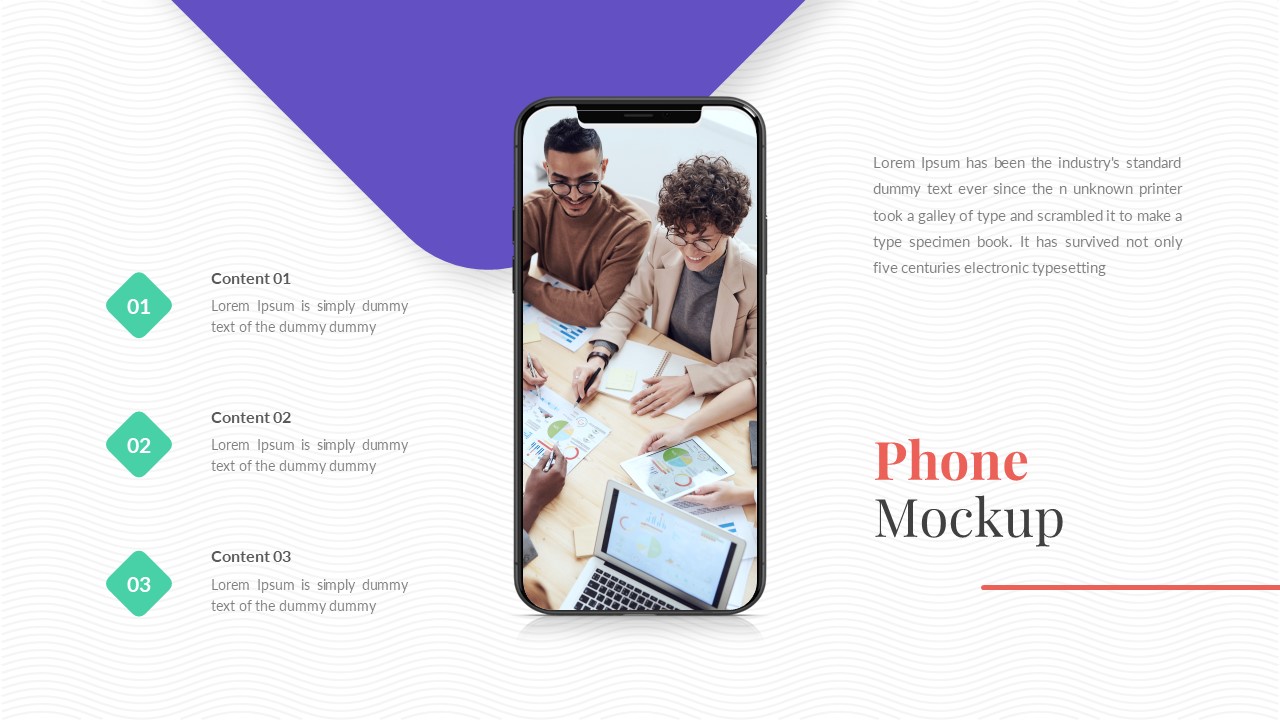 Modern Deck Free PowerPoint Templates Phone