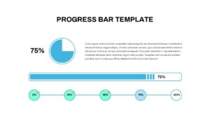 Progress Bar Chart PowerPoint Template