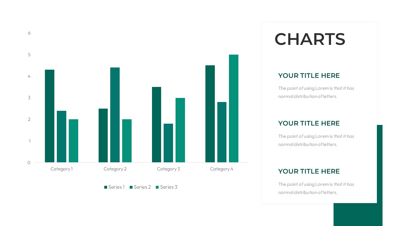 Simple Deck Free PowerPoint Templates Charts