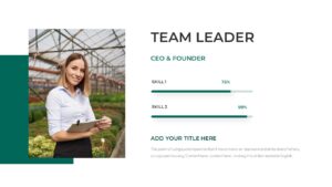 Simple Deck Free PowerPoint Templates Team Leader