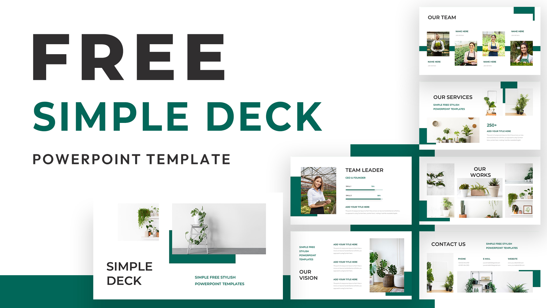 Simple Deck Free PowerPoint Templates