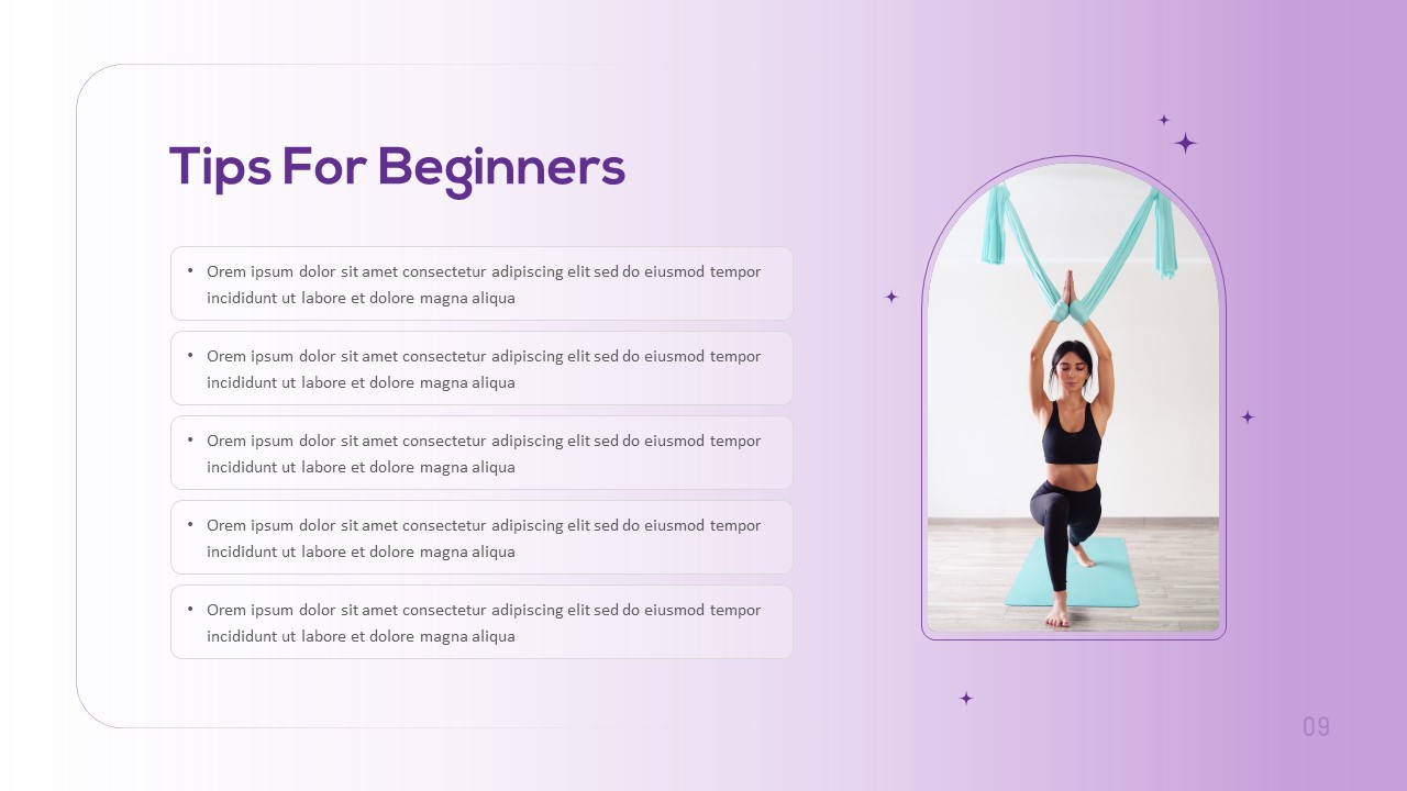 Yoga Class Presentation Template Beginners Tips