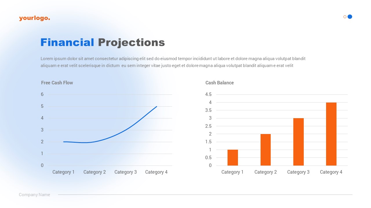 sales projections slide