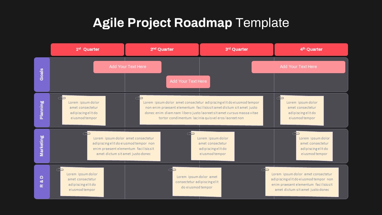 Agile Project Roadmap Powerpoint Template 5137