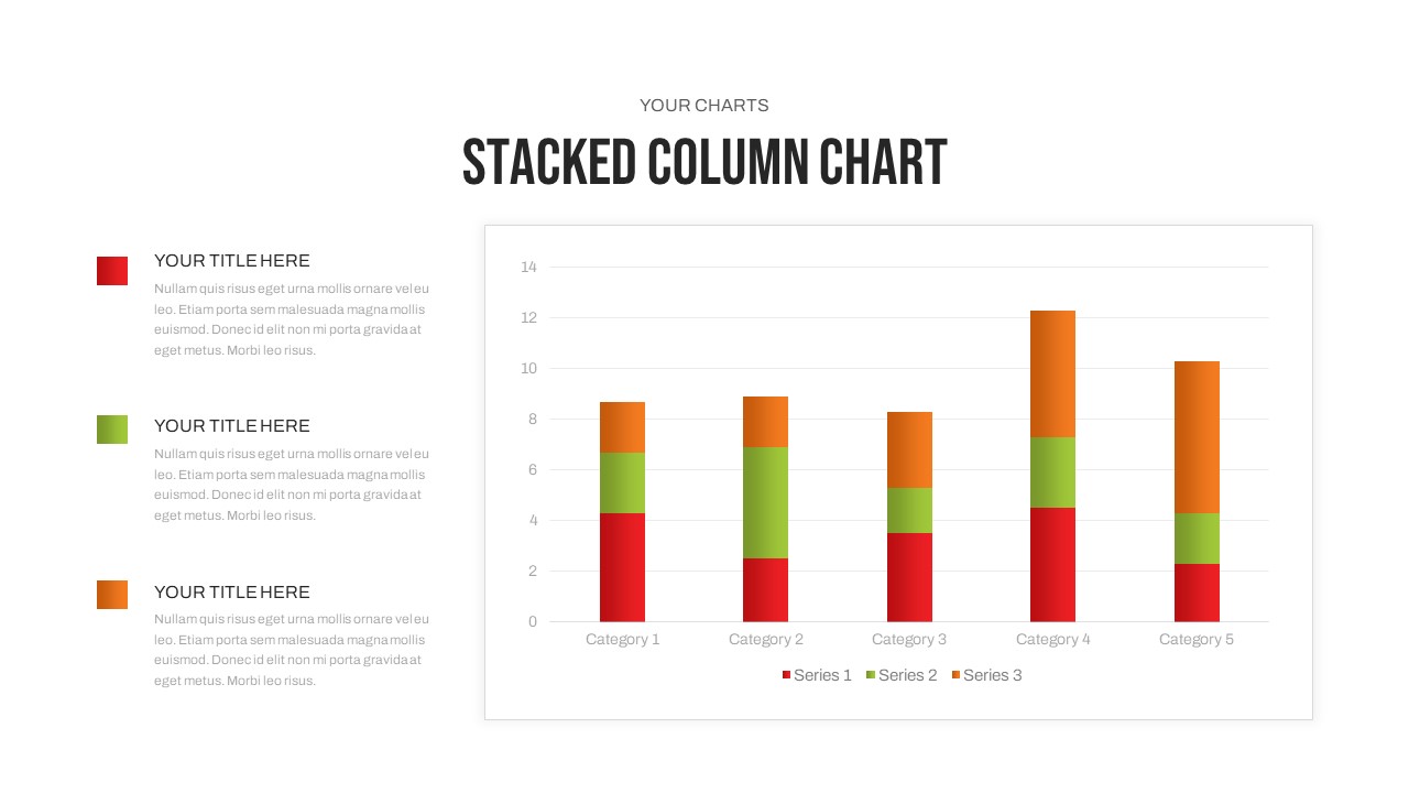 Free Charts &amp; Graphs Deck PowerPoint Template2