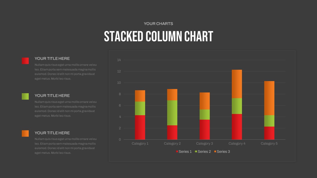 Free Charts &amp; Graphs Deck PowerPoint Template3