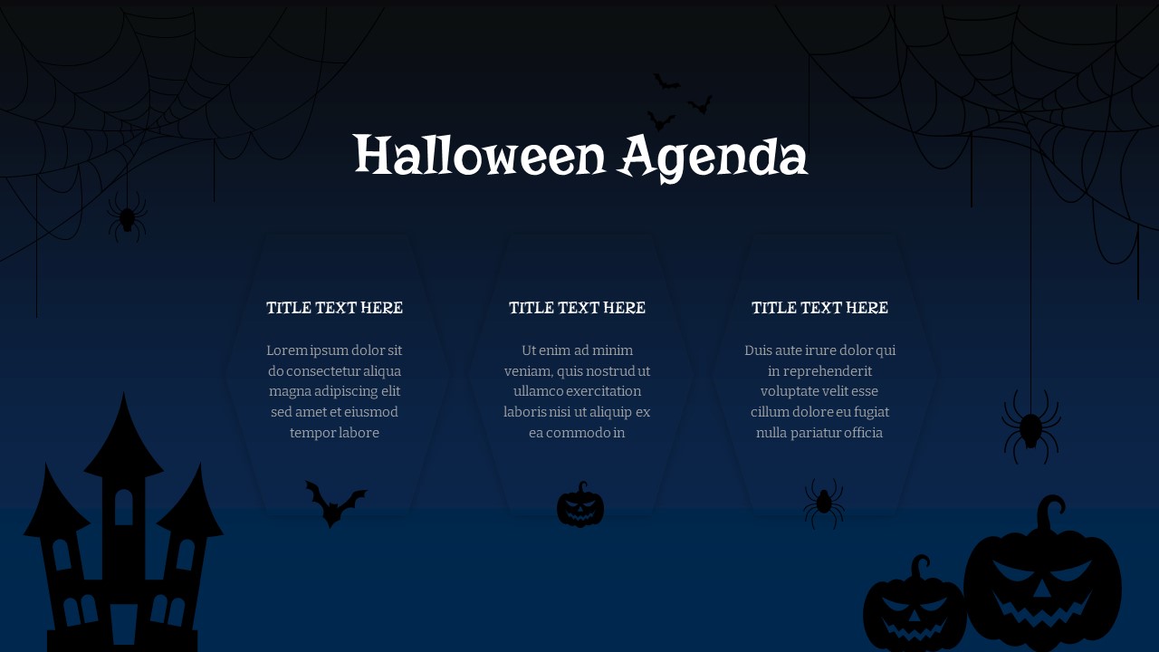 Free Halloween Agenda PowerPoint Template