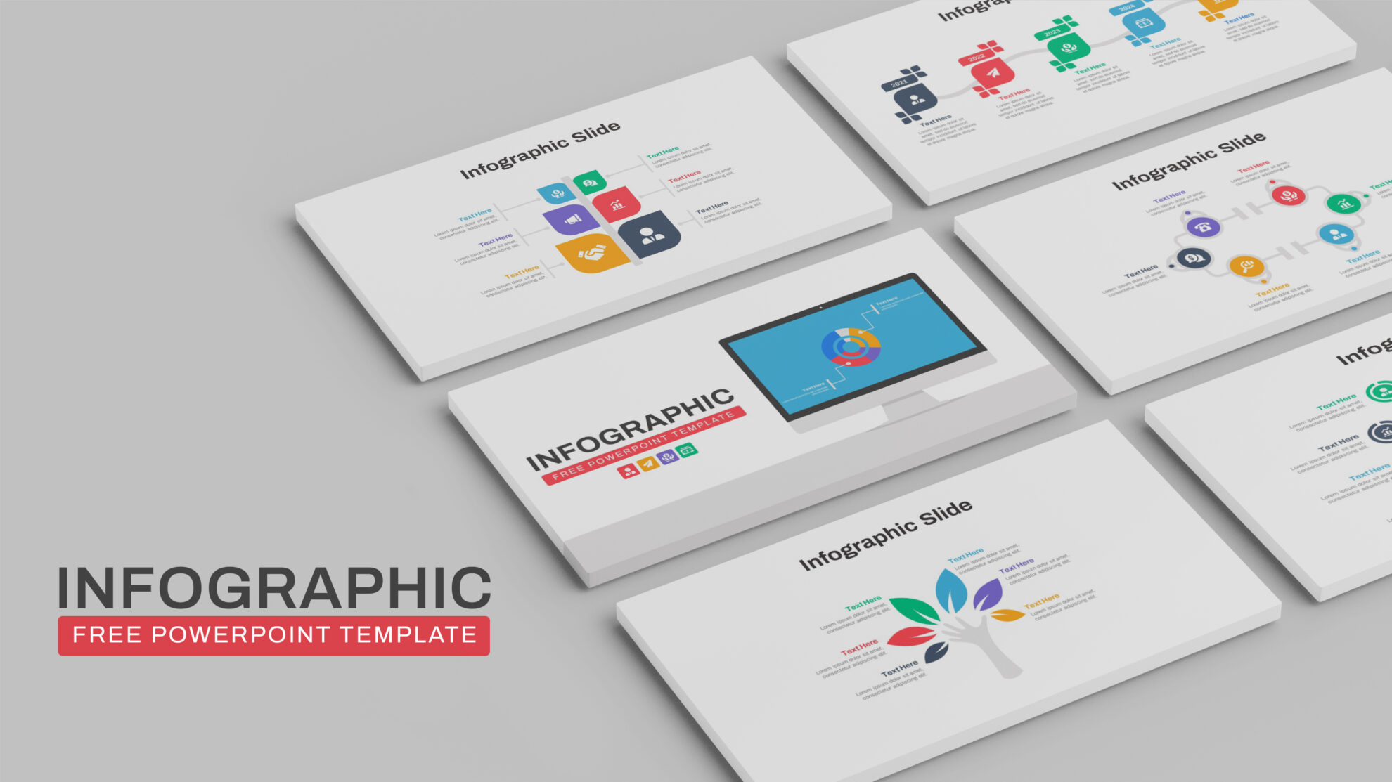 Free Infographic Deck PowerPoint Template