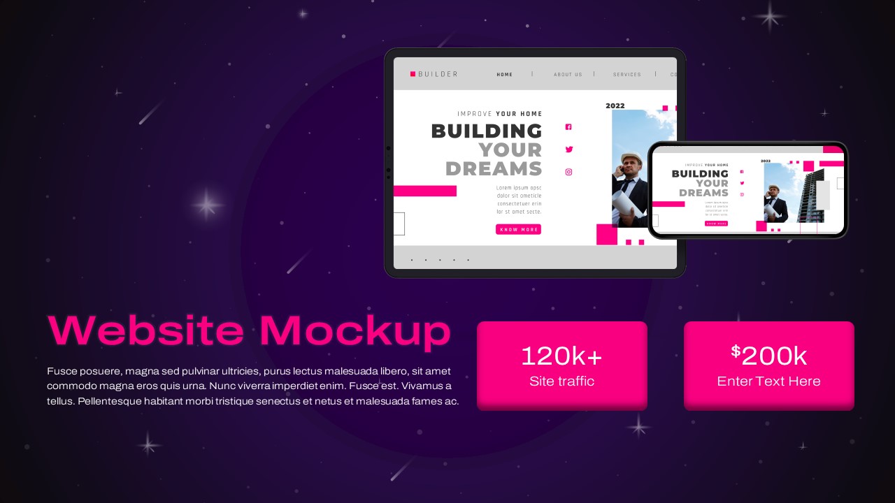 Galaxy-Gradient-PPT-Template-Mockup