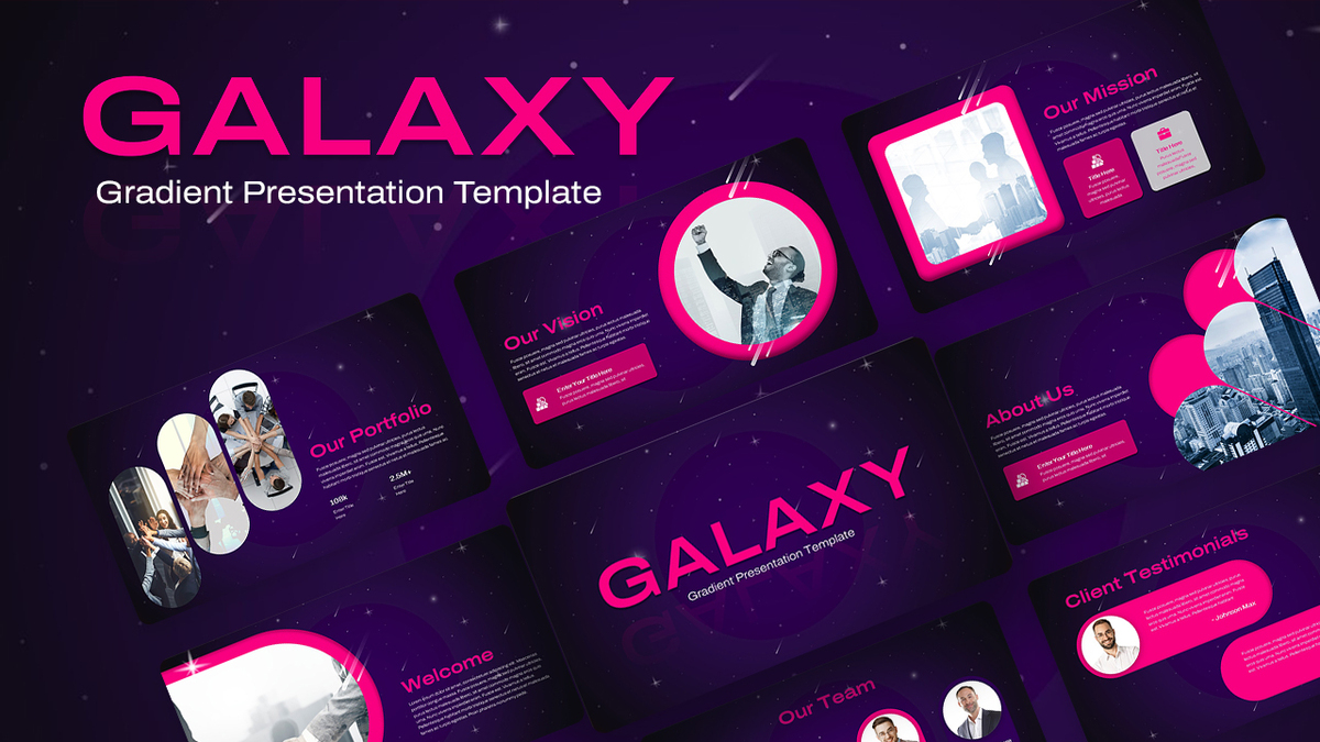 Galaxy Gradient PPT Template