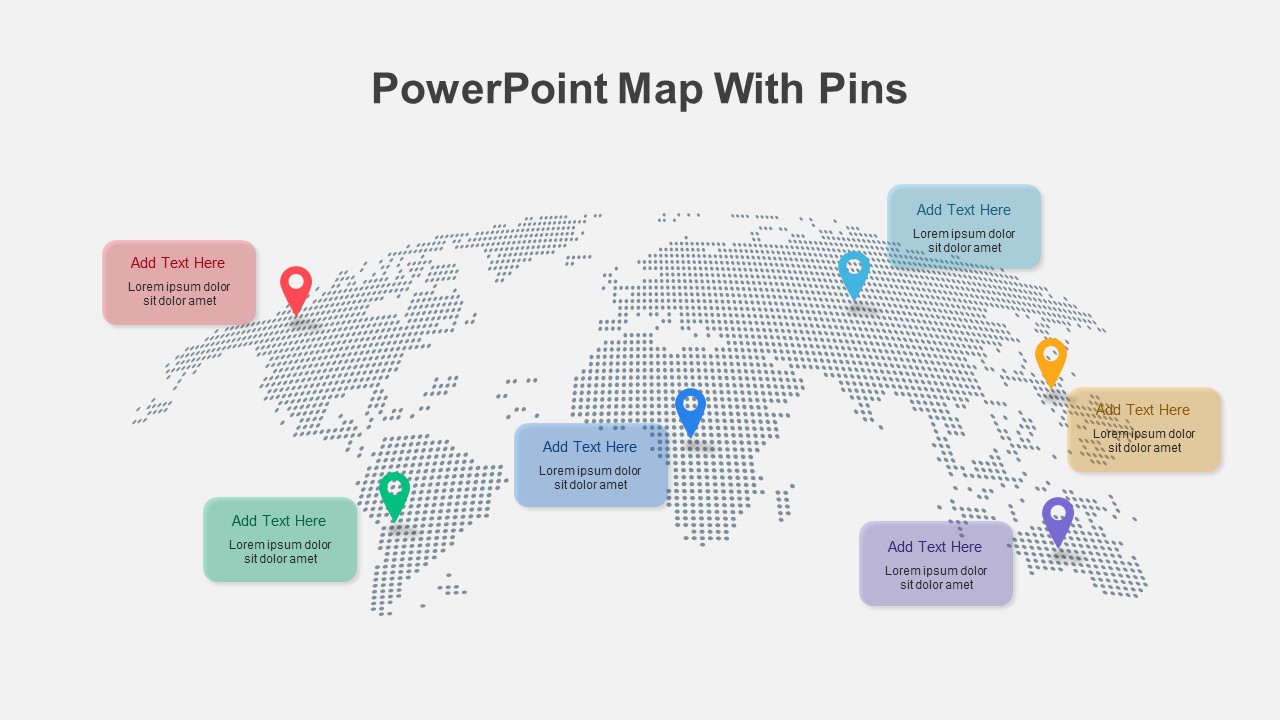 PowerPoint Map with Pins