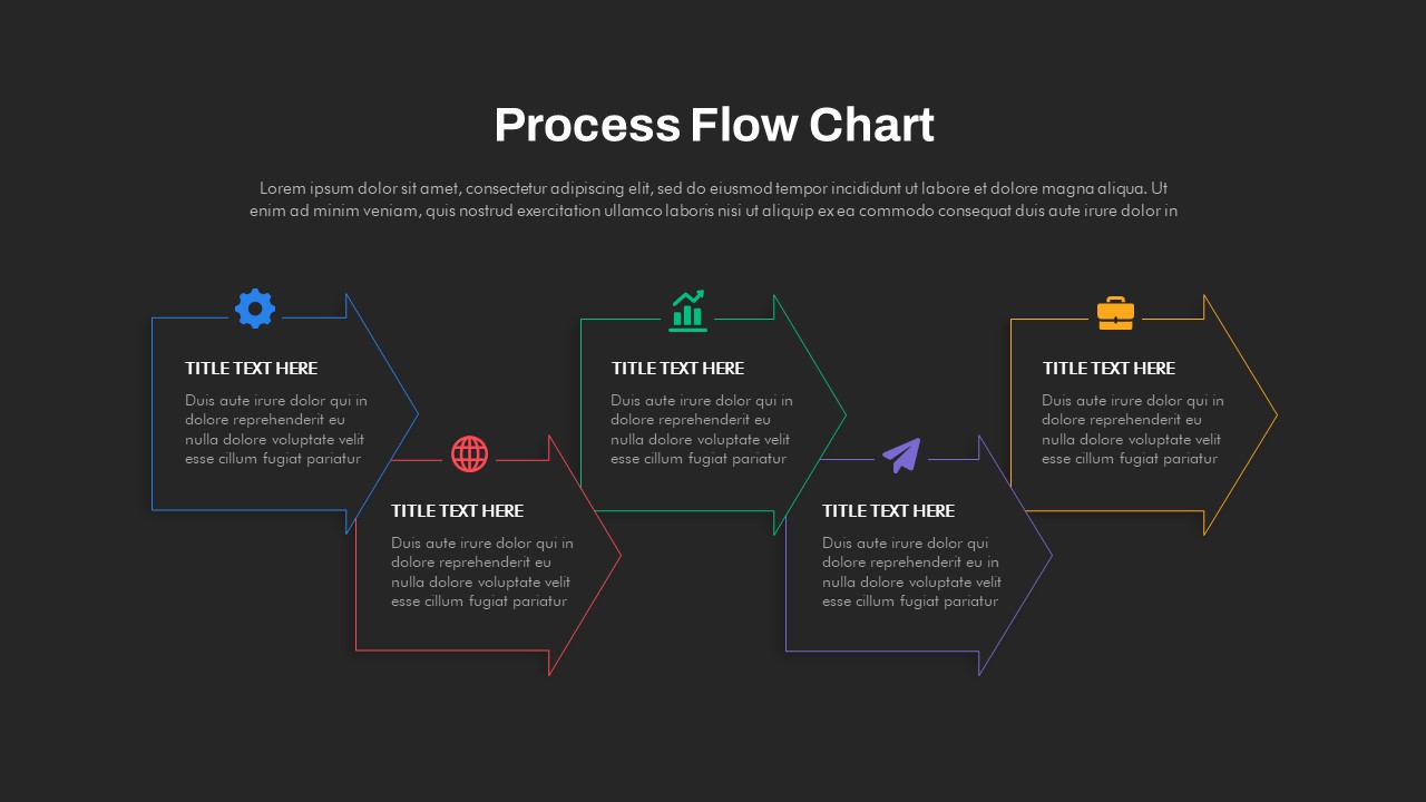Animated Process Flow Chart Powerpoint Template Slidebazaar 9341