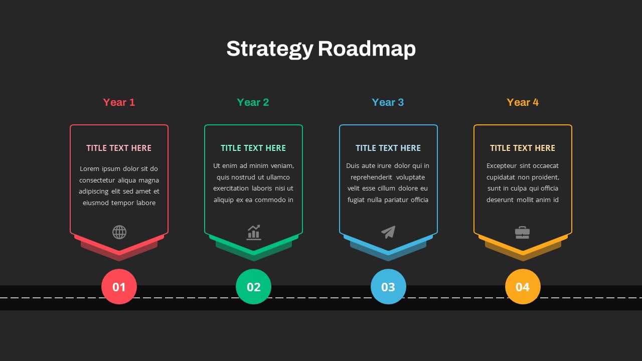 Data Strategy Roadmap PowerPoint Template   SlideBazaar