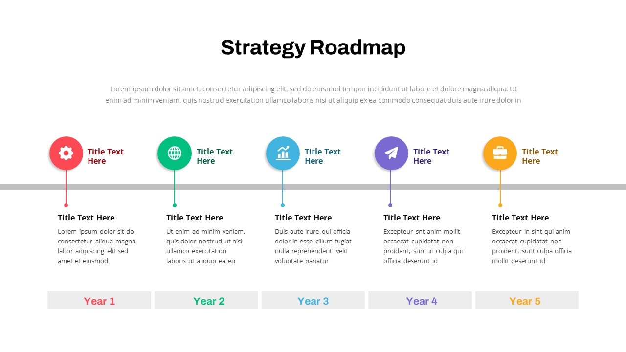 Data Strategy Roadmap PowerPoint Template