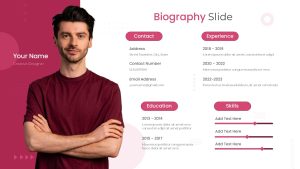 Free Biography PowerPoint template