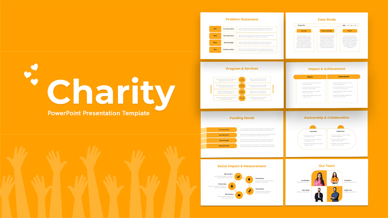 Free Charity PowerPoint Template Deck