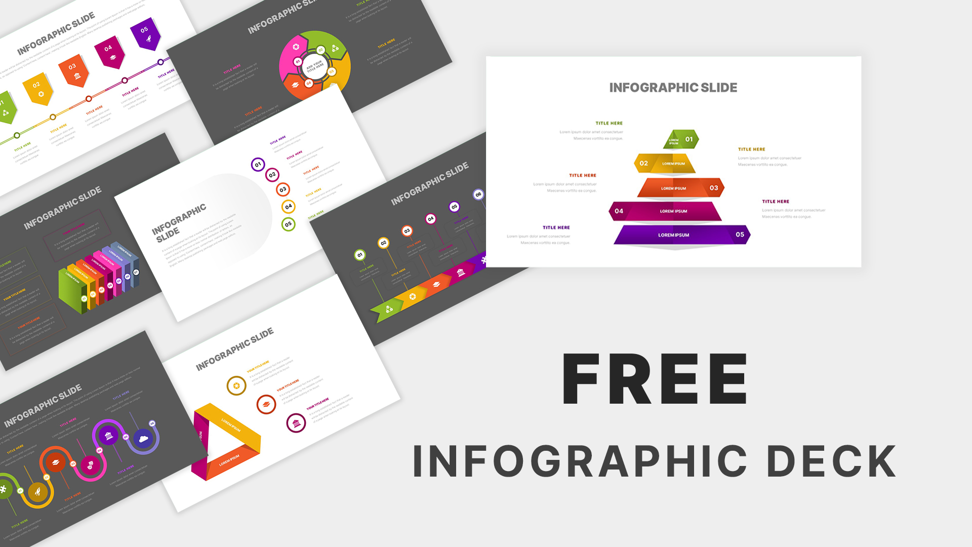 Free Infographic Deck Presentation Template