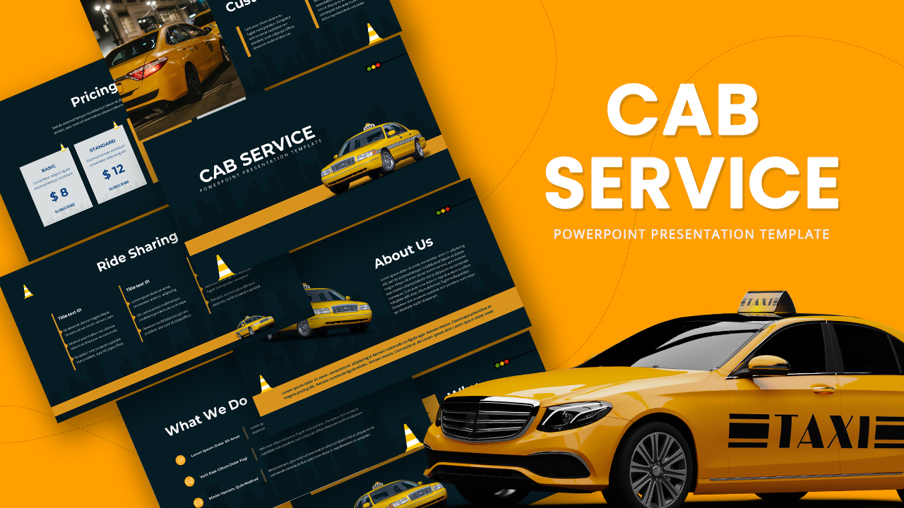 Cab Service PowerPoint Template
