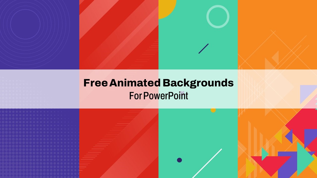 Free Animated Backgrounds PowerPoint Template Blue SlideBazaar