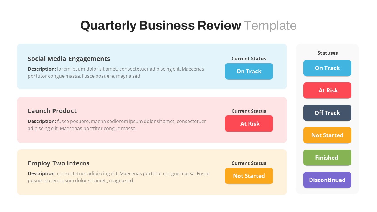 Free-Quarterly-Business-Review-PPT-Template-Table