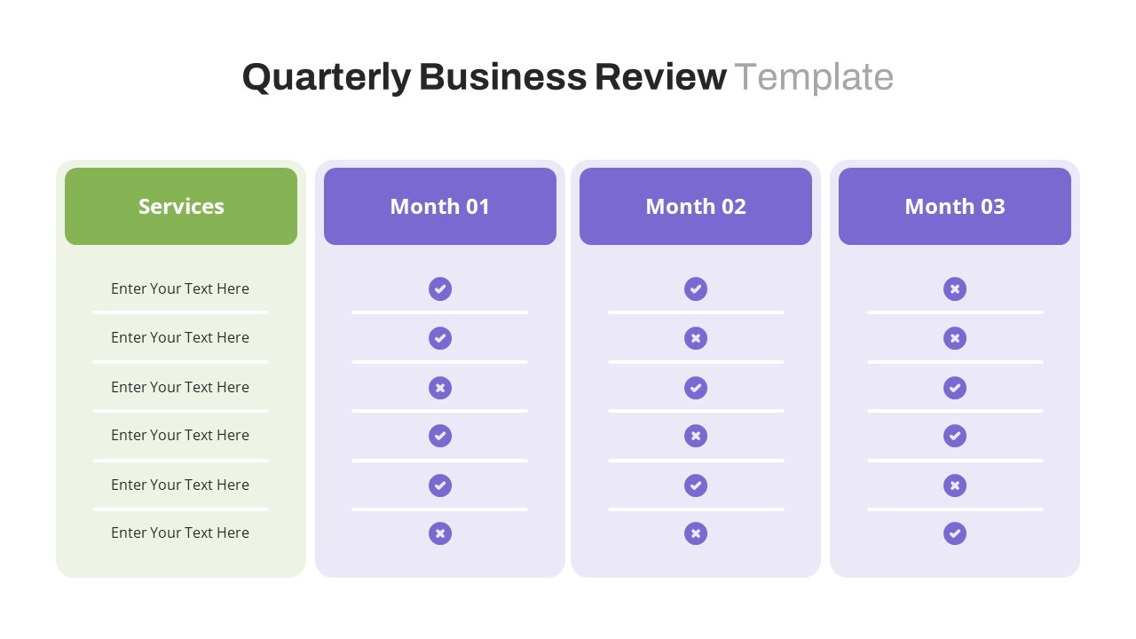 Free-Quarterly-Business-Review-PowerPoint-Template-Table