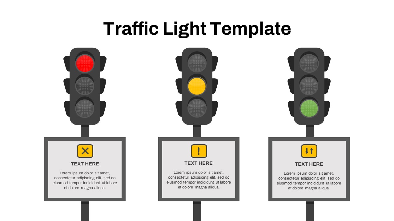 Free Traffic Light PowerPoint Template
