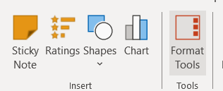 Format Tools button in SlideBazaar's PowerPoint plugin