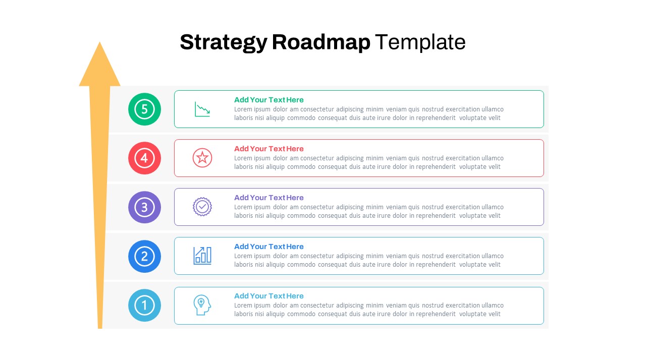 Strategy Roadmap PowerPoint Template   SlideBazaar