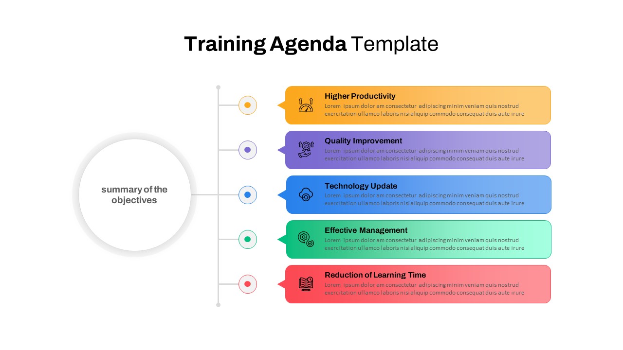 Training Agenda PowerPoint Template