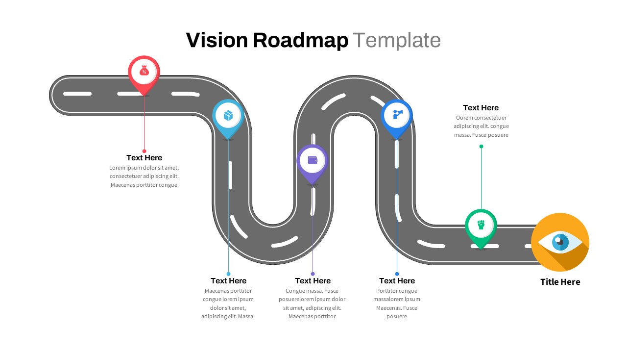 Company Vision Roadmap PowerPoint Template