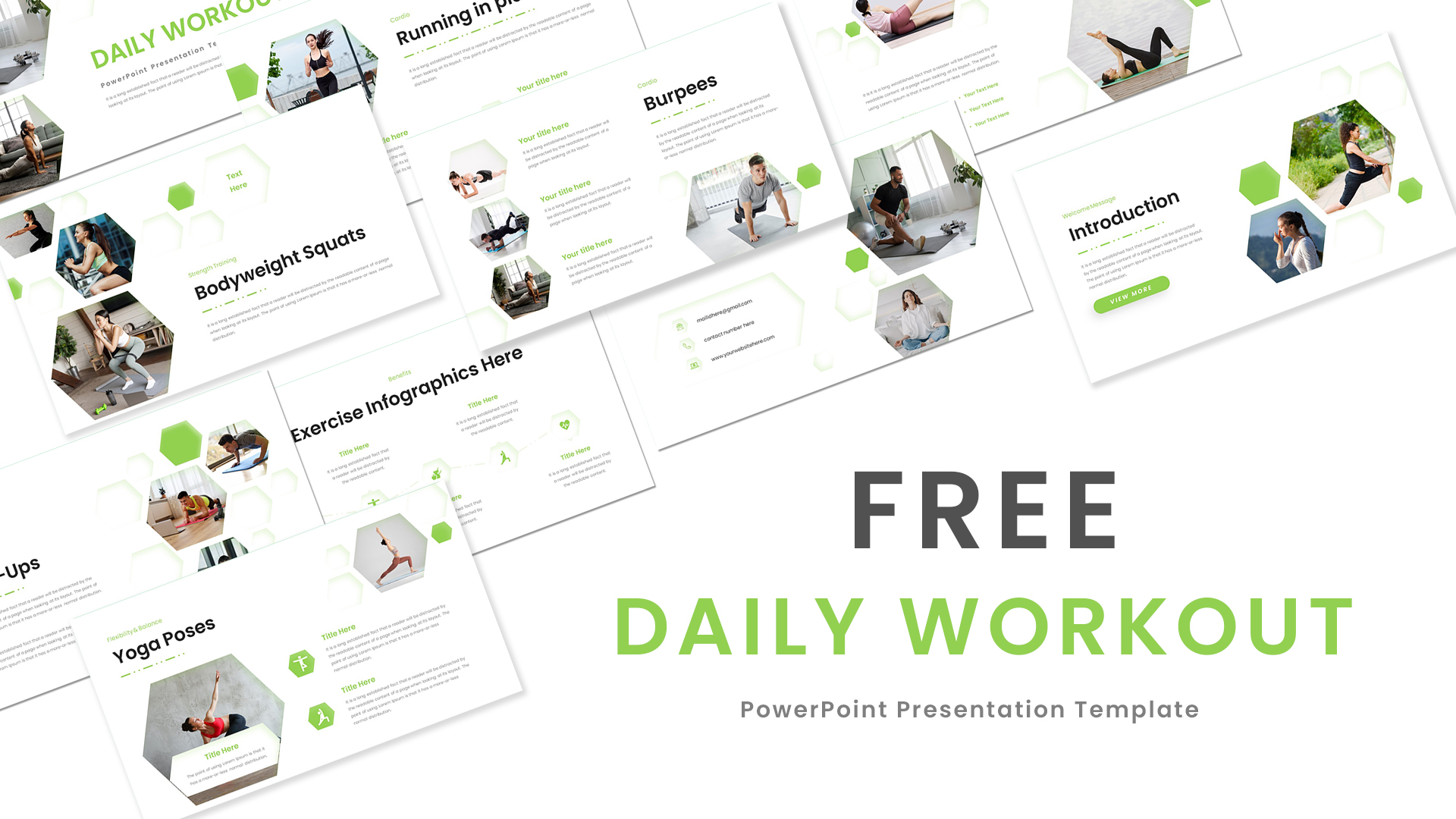 Free Daily Workout PowerPoint Template