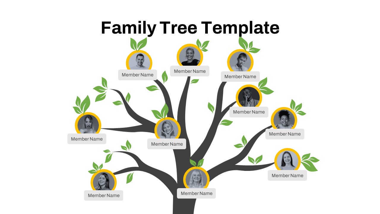 Free Family Tree PowerPoint Template