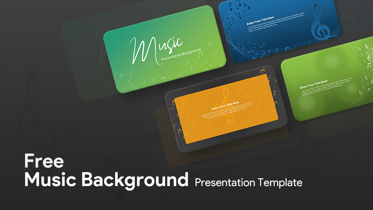 Free Music Background PowerPoint Template