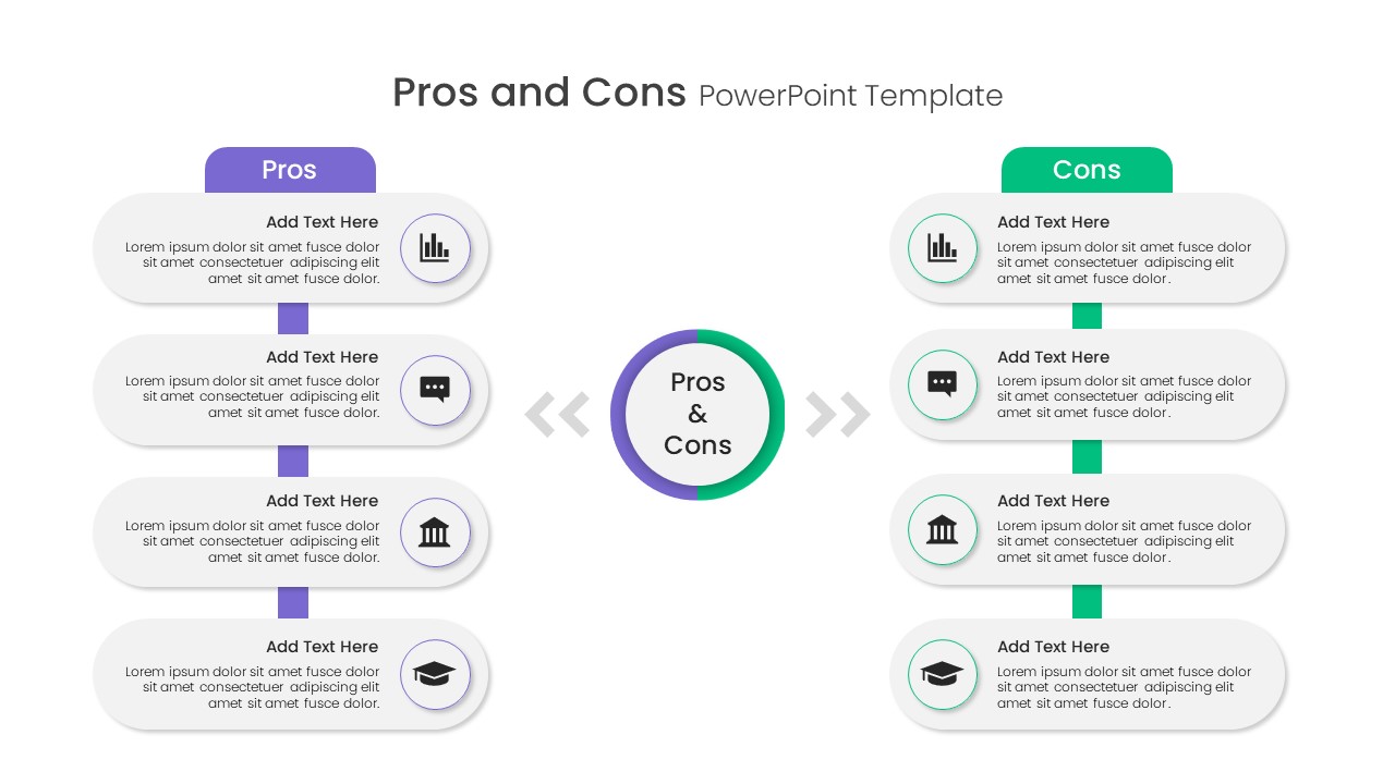 Free Pros And Cons PowerPoint Template