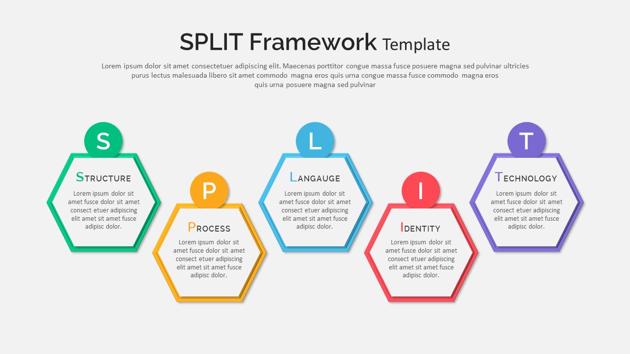 Split Framework PowerPoint Template