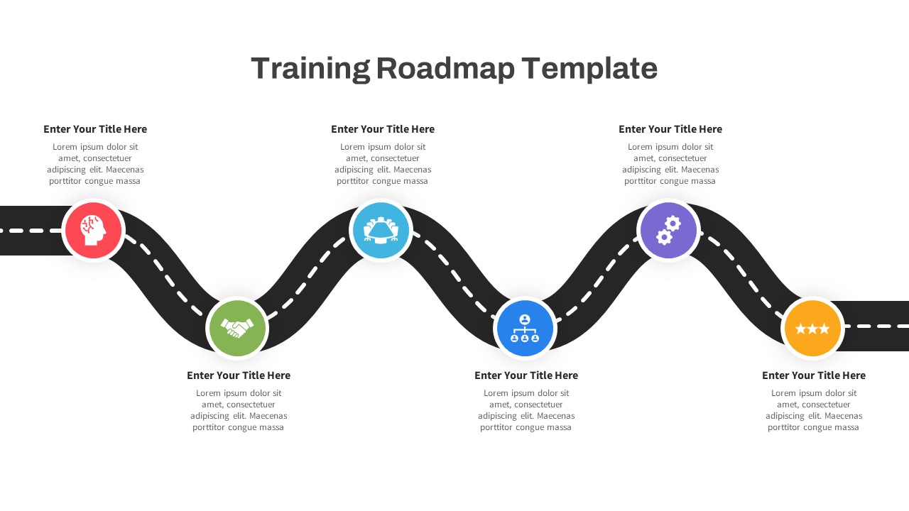 Training-Roadmap-PowerPoint-Template-White