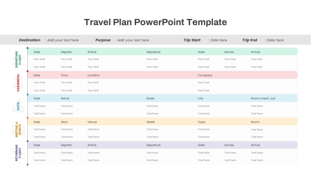 Travel Plan PowerPoint Template