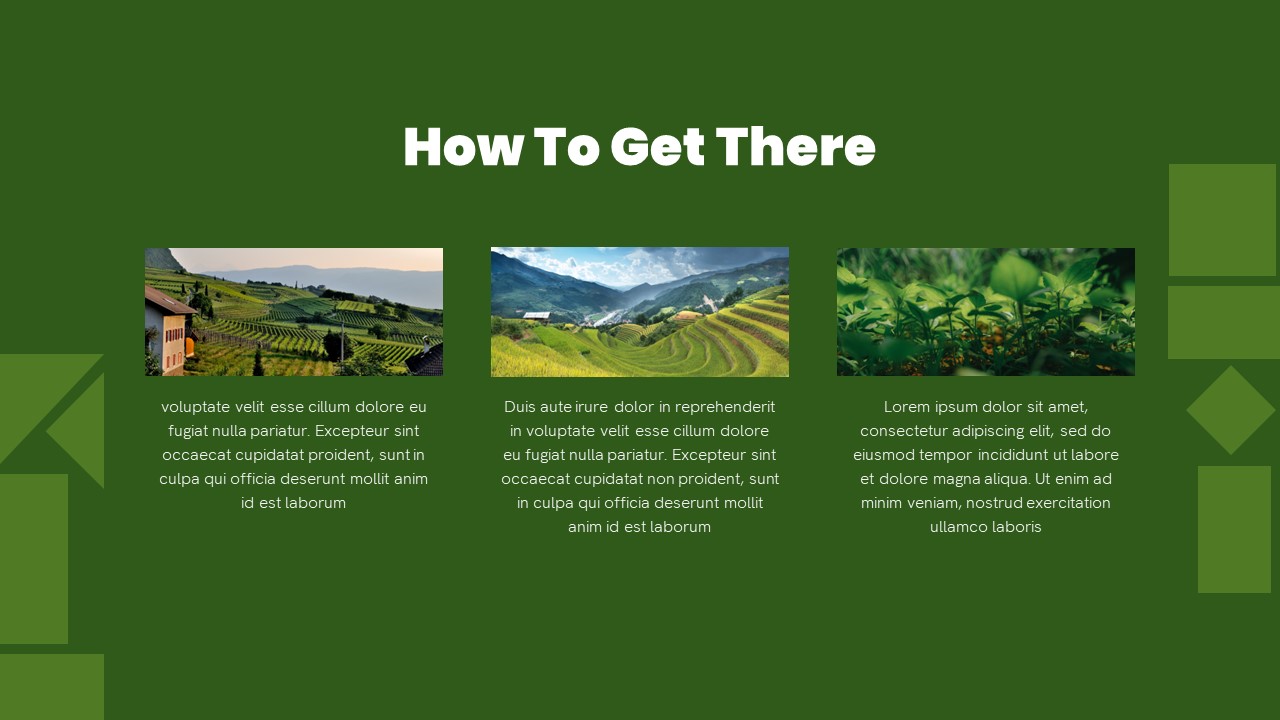 Agriculture PowerPoint Theme How To Get There